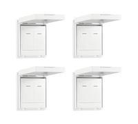 Watertight Electrical Switcher Cover Clear Housing Seamlessly Wall Mounting for Bathroom Kitchen ImpactProof Thin Switcher Cover