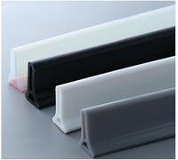 Watertight Shower Screen Seal Wet Room Floor Threshold Barrier Dam Basin Top Collapsible Barrier Dam Strip Flexible Barrier Strip(Clear,10m/393 inch)