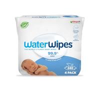 WaterWipes Original Biodegradable Baby Wipes, 99.9% Water Based Wet Wipes & Unscented for Sensitive Skin, 240 Count (4 packs)