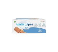 WaterWipes Plastic-Free Original Baby Wipes - 360 Count, 99.9% Water, Unscented for Sensitive Skin
