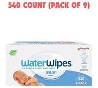 WaterWipes Plastic-Free Original Baby Wipes 99.9% Water Based Wipes For Sensitiv