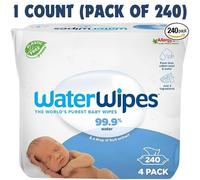 WaterWipes Plastic-Free Original Baby Wipes 99.9% Water Based Wipes For Sensitiv