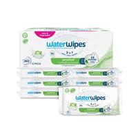 WaterWipes Sensitive+ Hydrating Boost Wipes, 360 Count (6 Packs), 3-In-1 Clea...