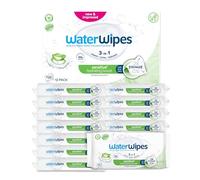 WaterWipes Sensitive+ Hydrating Boost Wipes, 720 Count (12 Packs), 3-In-1 Cleans, Cares, Hydrates, 99% Water with Aloe Vera, Unscented Baby Wipes