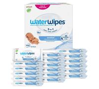 WaterWipes Sensitive+ Newborn & Baby Wipes, 1080 Count (18 Packs), 3-In-1 Cleans