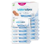 WaterWipes Sensitive+ Newborn & Baby Wipes, 99.9% Water, Unscented, 12 Pack