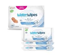 WaterWipes Sensitive Newborn & Baby Wipes 3 Pack (180 Wipes)