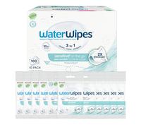 WaterWipes Sensitive+ On The Go Wipes, 99.9% Water, Unscented, 10 Pack