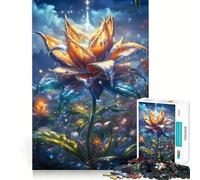 Watery Flower Bloom 1000 Pieces Puzzles for Teenagers Mind Boost Fun High Accuracy Cutting Craft Calming Mental Break Activity (50x75cm)