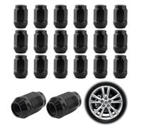 WateryWave 20x Wheel Nuts M12 x 1.25 for Nissan Subaru etc. Black