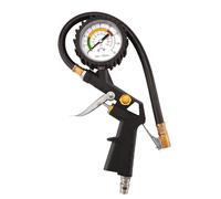 WateryWave 220 PSI Tyre Pressure Gauge Tire Inflator Pump Gun Air Chuck Compressor Tire Pressure Gauge for Car Van RV Bikes Tyre Inflator Air Tool Black