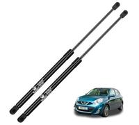 WateryWave 2X Rear Tailgate Struts for Nissan Micra Mk4 K13 2010-2016 Car Boot Gas Springs Black Gas Struts Boot Struts Shock Lift Support Replace #904513HN0A, 904501HB0A, 904511HB9A