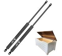 WateryWave 385MM 400N Gas Struts with 8mm Eyelet Heads Gas Spring Strut Heavy Duty Hydraulic Lift Support Shock for Ottoman Bed Heavy Lid Tool Box Cabinet Floor Hatch Door(385MM-400N)