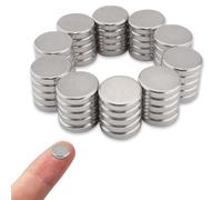 WateryWave 50 Pack N52 Neodymium Magnets 12mm x 3mm Strong Rare Earth Magnets for Whiteboards, Crafts, Postcard, DIY, Fridge, Arts, Refrigerators, Showcases, Warehouses