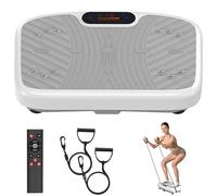 WATEYA Vibration Plate Exercise Machine, 200 Adjustable Speed Levels, 450 Lbs Capacity, Ideal for Vibration Plate for Lymphatic Drainage, Weight Loss & Whole - Body Workout (White)