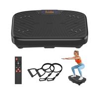 WATEYA Vibration Plate Exercise Machine, Whole Body Vibration Platform for Lymphatic Drainage, Fat Burning & Weight Loss, 1-200 Adjustable Speeds Vibration Equipment for Home Use (Matte Black)