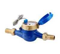 Watflow DN20 Water Meter with Pulse Output, Measuring in Cubic Meter, Cold Water Meter for Garden or Home,3/4" NPT Couplings…
