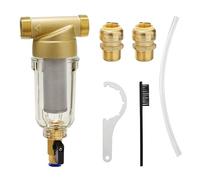 Watflow Spin Down Sediment Water Filter, Pre-filter for whole house, Contains two 3/4" push-to-connect fittings, rated at 50 micron