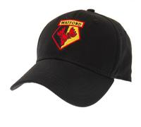 Watford FC Men's Crest Baseball Cap in Black Watford FC Black One Size