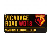 Watford FC Vicarage Road WD18 Street Sign in True Black Watford FC True Black