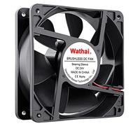 Wathai 120x120x38mm 120mm 24V 2Pin DC Industrial Cooling Case Fan