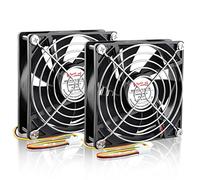 Wathai 12V 92mm 92x25mm DC Brushless Cooling Fan 3Pin High Perfomance for Computer case, Wine Fridge, Inverter DIY Ventilation Exhaust Projects 2 Pack
