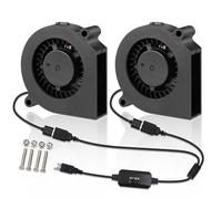 Wathai 60mm x 15mm Computer Case USB Blower Fan 5V with Variable Speed Controller for Receiver DVR PlayStation Xbox Computer Cabinet Cooling 2 Pack