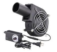 Wathai BBQ Air Mover Blower Fan 12V 97mm x 33mm,Variable Speed Centrifugal Fan with 110V - 240V AC Plug for Camping Quick Charcoal Starter,Outdoor Cooking,Fireplace,Bellows,Wood Stove or Drying Boots