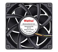 Wathai PWM 12038 120mm*38mm Computer Case Fan 12V 4 Pin 5300RPM High Air Flow Dual Ball CFM FG DC Brushless Cooling Fan
