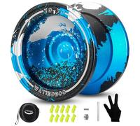 WATIEOBOO Responsive & Unresponsive Yoyo - Beginners & Adults Pro Metal Trick Yo-yo with Bearing Kit, 10 Strings, Case & Gloves