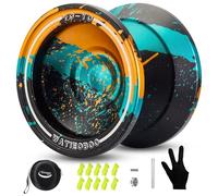 WATIEOBOO Yoyo M18 Responsive Yoyos for Kids 8-12, Professional Non-Responsive Yo-yo for Adults, Professional Metal Trick Yo-yos with Jo Job Bearing Set, 10 Strings