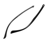 WATIIFUFU 1 Pair Black Clip-on Glasses Legs Replacement Temples, No Screw Eyeglass Arms for Quick Repair, Compatible with Sunglasses and Eyewear Frames, Sturdy Replacement Arms for Eye