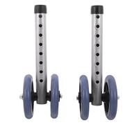WATIIFUFU 1 Pair Walker Wheels Replacement for Mobility Walker Aluminum Alloy Dual-Row Silent Casters for Elderly Walking Aid
