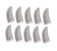 WATIIFUFU 10 Pcs Breathable Thumb Sleeves with Fiber Flexible Wear-Resistant Finger Protectors Lightweight Elastic Covers for Gaming and Sweat Prevention