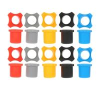 WATIIFUFU 10 Sets of Handheld Microphone Rubber Covers Anti-drop Protective Rings Elastic Sleeves for News Interviews and Conference Rooms, Prevent Microphone from Being Broken