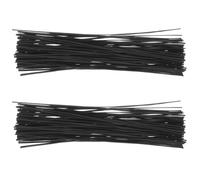 WATIIFUFU 1000pcs PVC Coated Iron Wire Twisted Ties Strong but Flexible Wire Tie Wraps for Securing Cords in Travel and Office Use