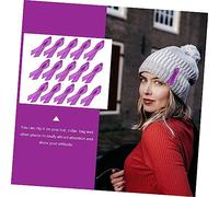 WATIIFUFU 100pcs Awareness Ribbon Pins Love Themed Satin Brooches for Violence Campaigns Durable Polyester Badge for Fundraisers and Charity Events