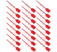 WATIIFUFU 100pcs Red Plastic Security Seals for Fire Extinguisher with Self-locking Tamper Evident Zip Ties, Fire Equipment Pull Pins for Safety and Facility Security Management