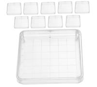 WATIIFUFU 10Pcs Clear Laboratory Petri Plates with Lids Sterile Cell Culture Dishes for Microbiology Biology Research School Science Experiments Fungi Plant Cultivation