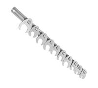 WATIIFUFU 10pcs Drive Crowfoot Wrench Set with Precision Torque Control and Quick Ratcheting Efficiency, Chromium Vanadium Steel Open-end Wrenches for Electric Vehicle Home Maintenance