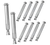 WATIIFUFU 10pcs Expansion Bolts for Speed Bumps Weather-resistant Driveway Fixing Screws Ground Lock Screws for Asphalt and Concrete Traffic Control Easy Mounting