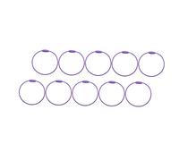 WATIIFUFU 10pcs Heavy Duty Keychains Metal Keyring Parts for Keyring Strap Ring Key Chain Accessories Material Retro Simple Design