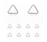 WATIIFUFU 10pcs Invisible Plate Hangers with Self-Adhesive Backing Heavy Duty Removable Wall Hooks for Hanging Framed Art Ceramic Plates and Picture Frames No Nail Damage for Home Display