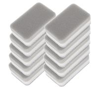WATIIFUFU 10pcs Kitchen Scrub Sponge and Cleaning Sponge Set Triple-Layer Grey Heavy-Duty for Dishwashing and Surface Decontamination Suitable for Home and Commercial Cleaning