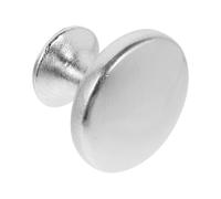 WATIIFUFU 10pcs Large Mushroom Shape Cabinet Knobs Satin Brushed Finish 30mm Replacement Furniture Pull Handles with 25mm Screws for Kitchen Cupboards Wardrobes Drawers Bathroom