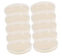WATIIFUFU 10pcs Prepoured Agar Petri Dishes Nutrient Agar Plates for Laboratory Science Experiments School Projects and Biological Research