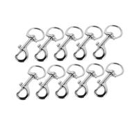 WATIIFUFU 10Pcs Reinforced Zinc Alloy Keychain Hooks with Swivel Eye Multi Purpose Snap Clips for Keychains Pet Leashes Hammocks and Various Applications