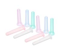 WATIIFUFU 10pcs Silicone Face Cupping Set for Eye and Face Massage Vacuum Suction Cups for Facial and Neck Skincare Tools Facial Cups for Cellulites Reduction