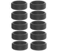 WATIIFUFU 10pcs Silicone Rings Men Skin-friendly Fitness Outdoor Exercise Supplies Smooth Elastic Silicone Ring Bands