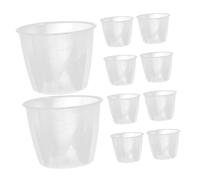 WATIIFUFU 10pcs Transparent Plastic Rice Measuring Cups Break-Resistant Laundry Measuring Cup Replacement for Rice Cooker Ingredient Measurement in Kitchen